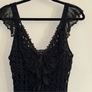 Vintage Boston Proper Crochet Tunic Tank Top